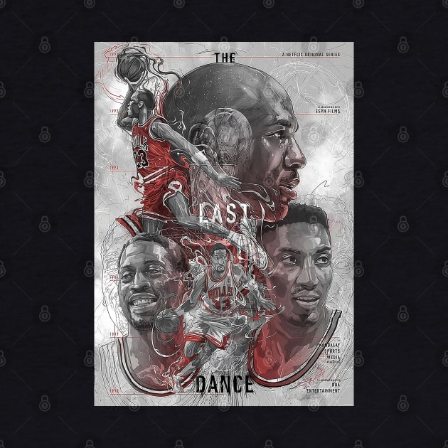 BASKETBALLART -  THE LAST DANCE BULLS by JORDAN-ART23